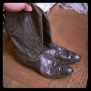 Vintage Nocona snakeskin boots
